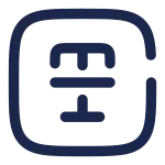 Text Cross Square SVG Icon